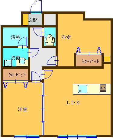コローレ アルコの間取り写真