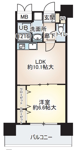 阪神本線 野田駅 徒歩9分 15階建 築14年の間取り写真