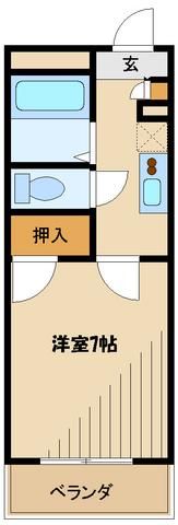 レオパレス唐沢の間取り写真