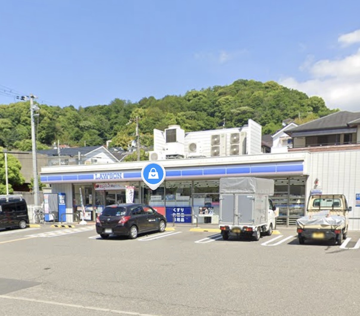 コンビニ　ローソン神戸若木町三丁目店（コンビニ）まで821m