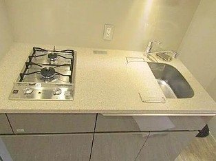 小田急線 下北沢駅 徒歩5分 5階建 築10年のキッチン写真