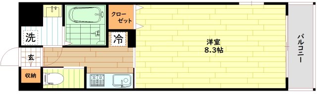 フォレストガーデン天満橋Iの間取り写真