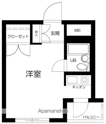 東急田園都市線 池尻大橋駅 徒歩5分 5階建 築35年の間取り写真