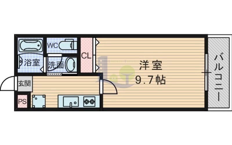 阪急京都線 淡路駅 徒歩5分 4階建 築21年の間取り写真