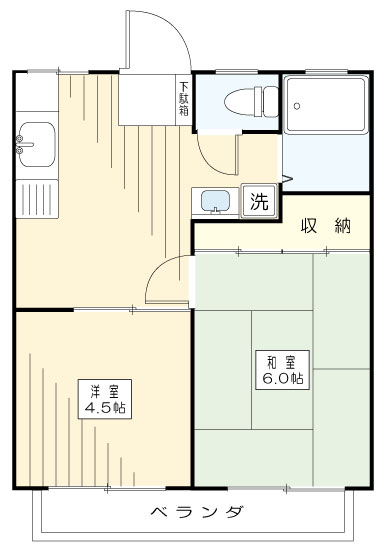 明光ハイツの間取り