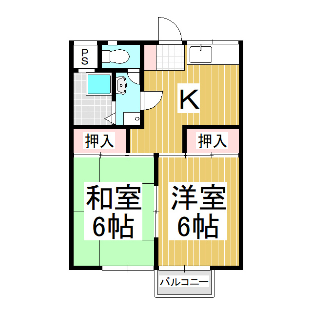 グリーンハイツ　Ａ・Ｂ棟の間取り