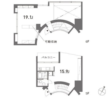 千代田区神田小川町のマンションの間取り