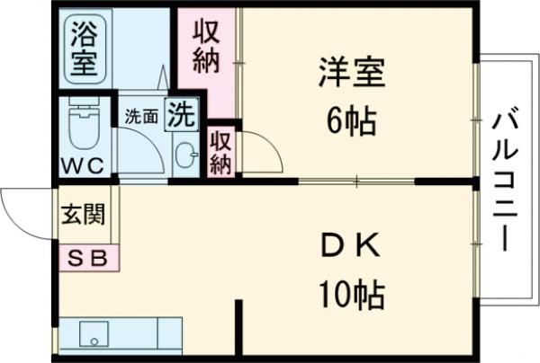 名張市鴻之台４番町のアパートの間取り