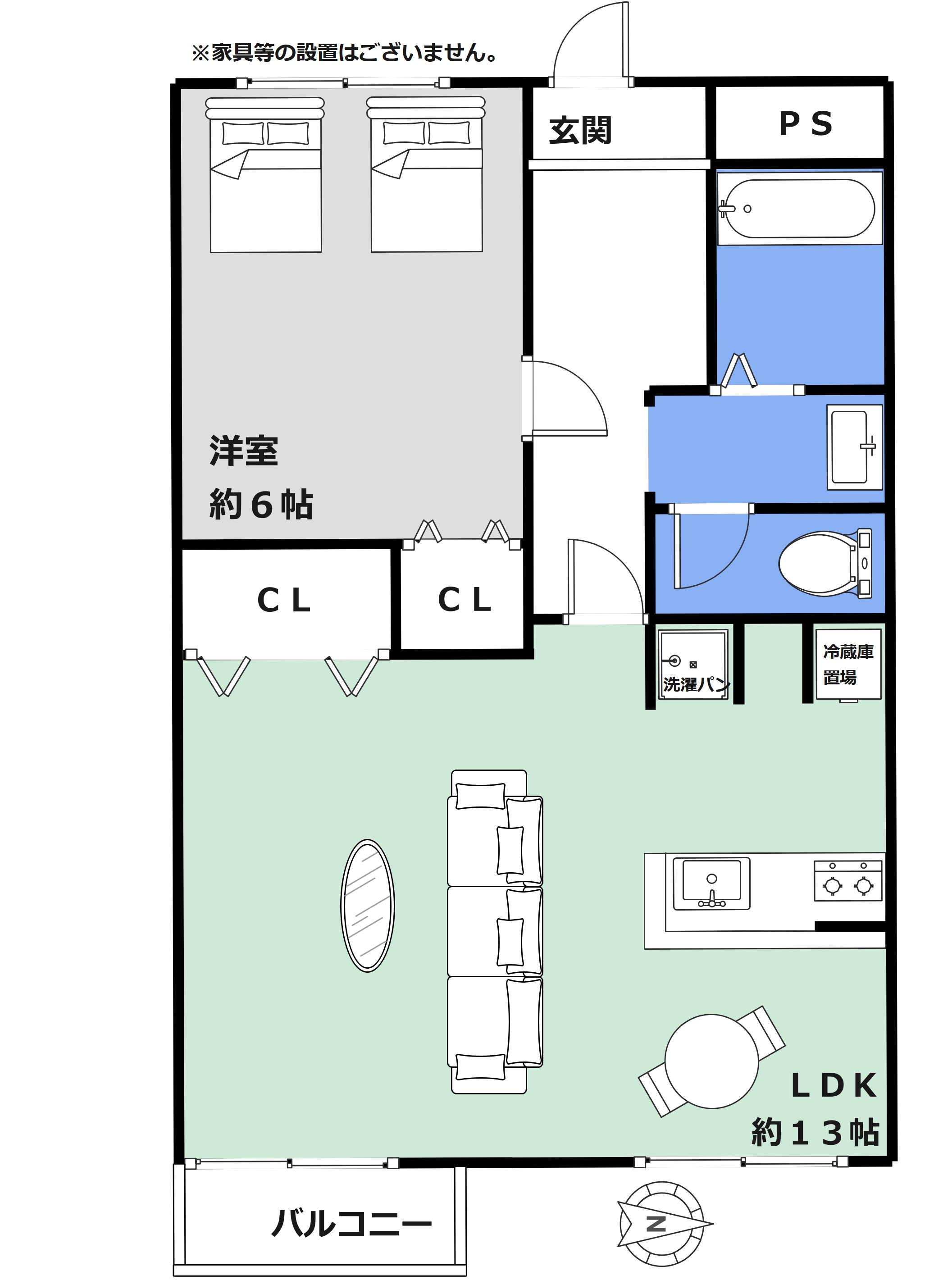 レジデンス河村の間取り