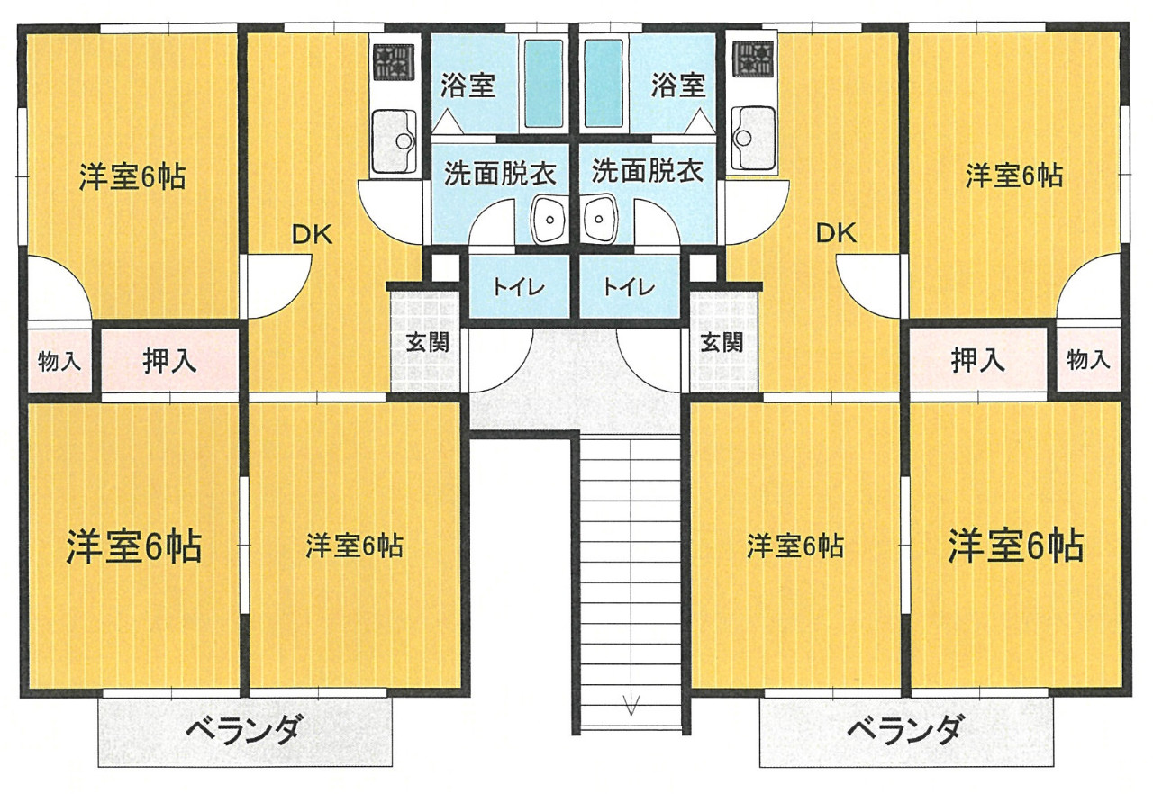 ハイツノーブルＡ棟の間取り