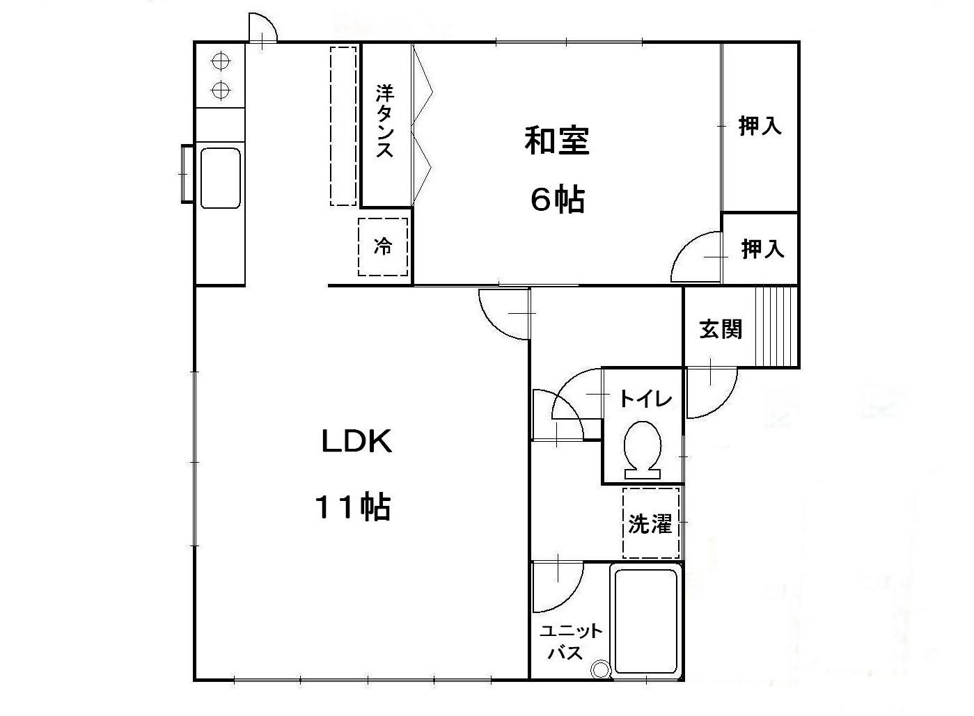 第5ゆうづるハイツの間取り