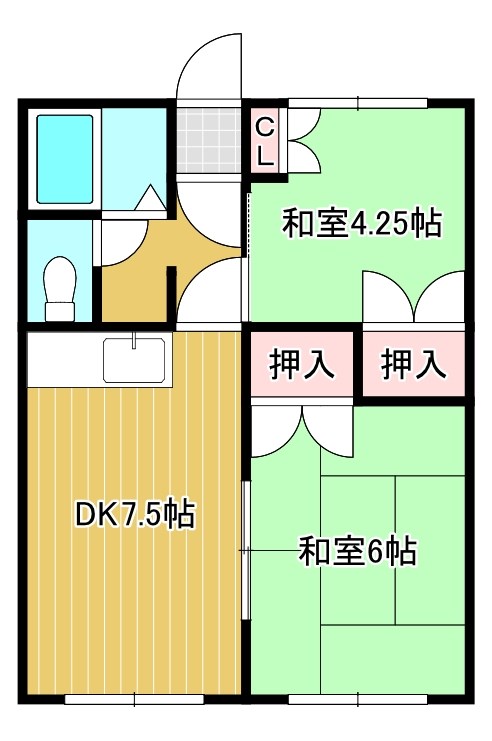 コーポにいもとの間取り