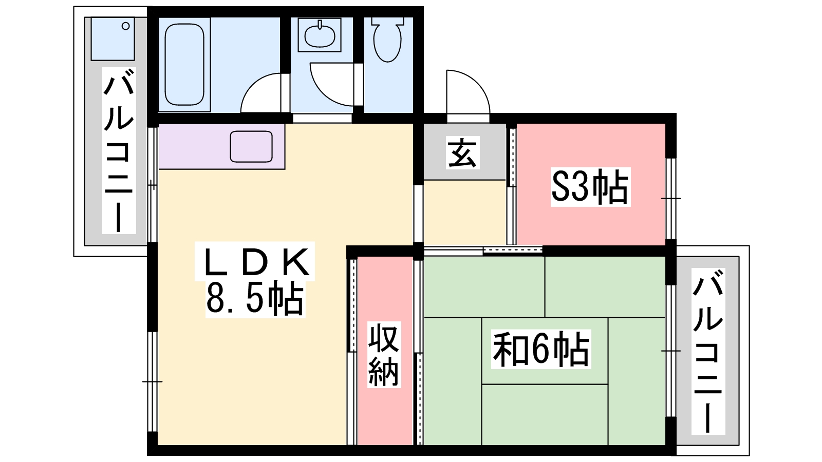 銀の馬車道壱番館の間取り