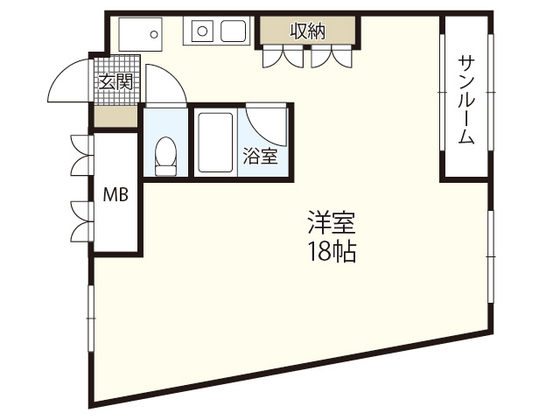 広島市西区井口のマンションの間取り