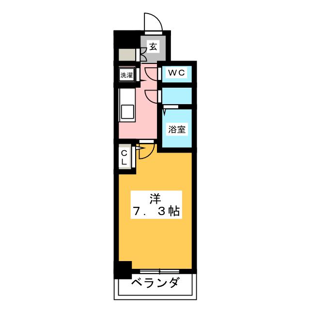 エスリード上前津テルツェの間取り