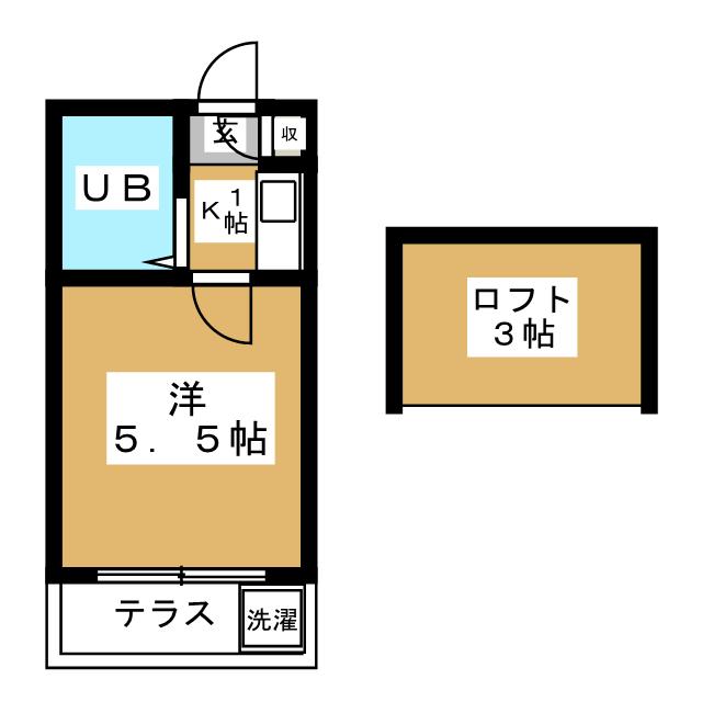 東京都世田谷区尾山台２（アパート）の賃貸物件の間取り