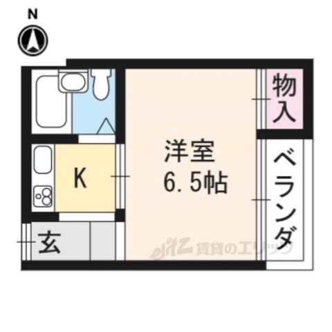 京都市伏見区深草善導寺町のマンションの間取り