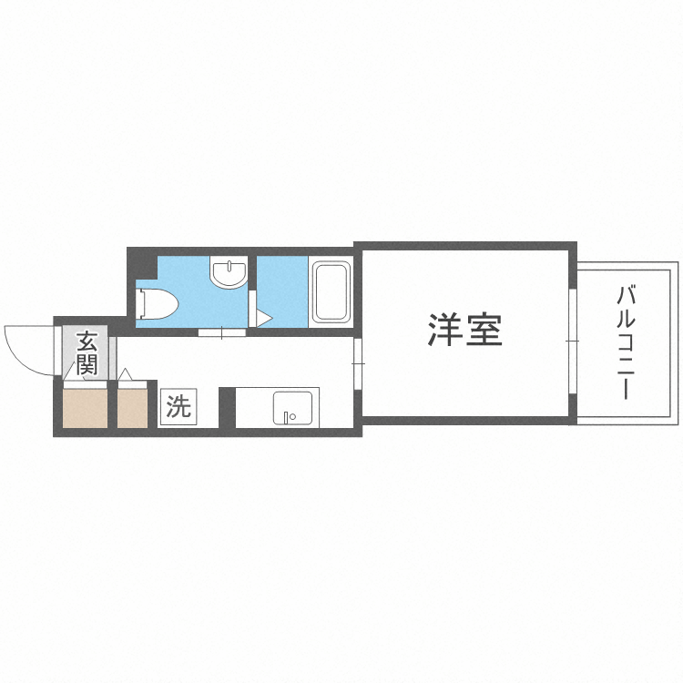 札幌市中央区南一条東のマンションの間取り