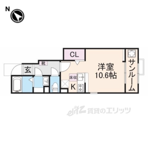 豊岡市弥栄町のアパートの間取り