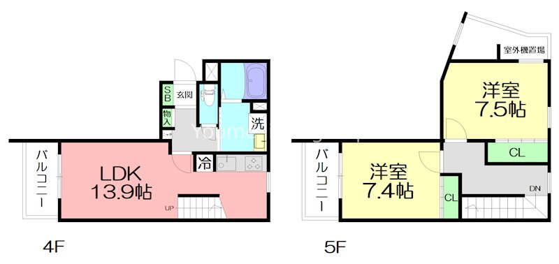 GRANDREVE見附町の間取り