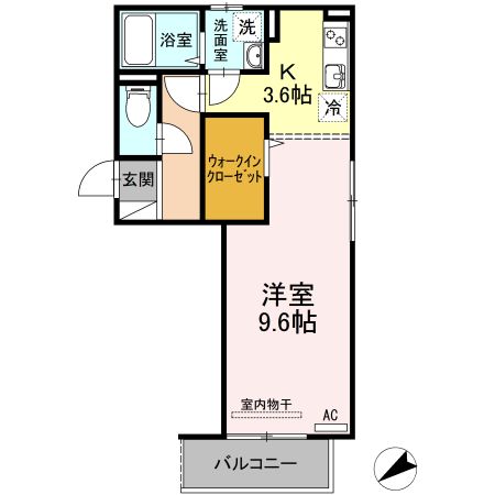 北九州市門司区梅ノ木町のアパートの間取り