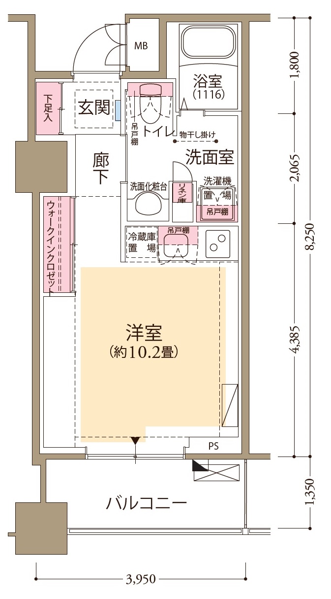 フロール横濱関内の間取り