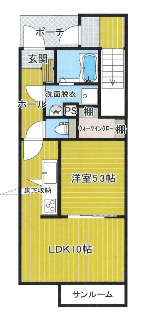 ペット可　グリーン・ナミエIIの間取り