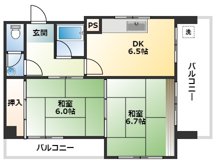 三楽レジデンスの間取り