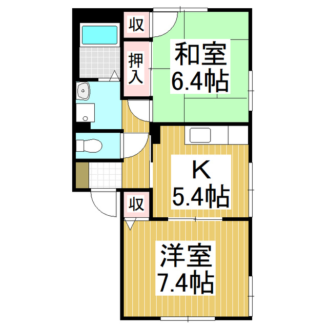 コンフォートハイツＢの間取り