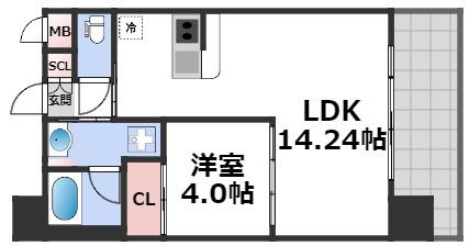 プレジオ大正の間取り