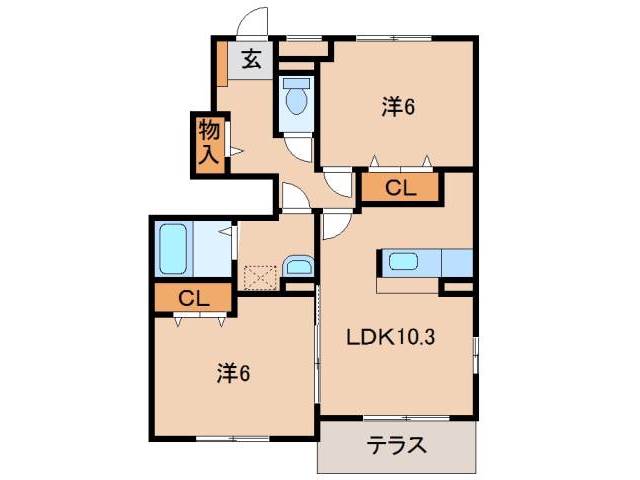 マンダリーヌIの間取り