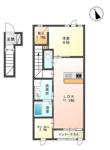 リバーテラスKの間取り