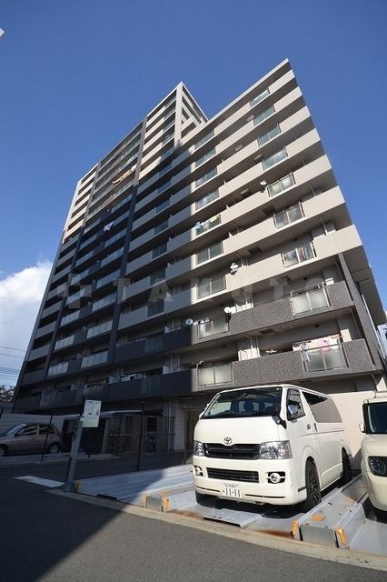 【大阪市都島区毛馬町のマンションの建物外観】