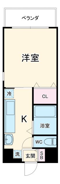 各務原市那加野畑町のマンションの間取り