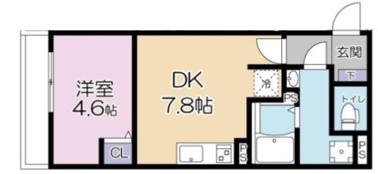 板橋区大谷口上町のマンションの間取り