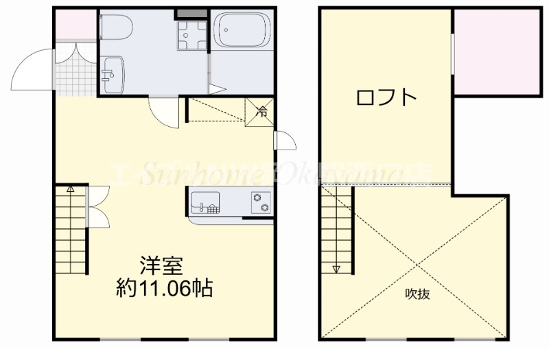 プリマガーデン岡山　弐番館の間取り