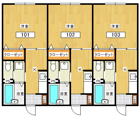 リバプール博多の間取り