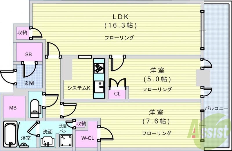 大阪ひびきの街ザ・サンクタスタワーの間取り