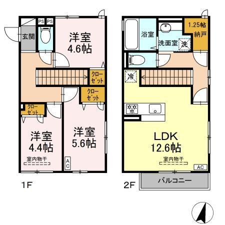 エルデガーデン　I号館の間取り