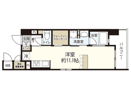 広島市中区国泰寺町のマンションの間取り