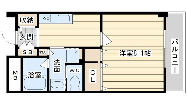 クレール南茨木の間取り