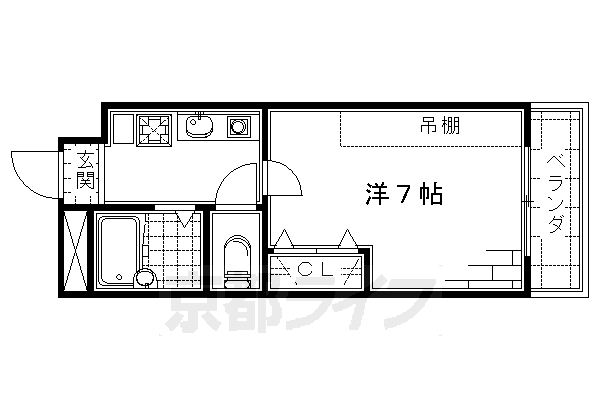 【Ｒａｃｒｏｓｓ桃山の間取り】