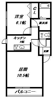 ＢＲＵＮ　ＣＵＢＥ　IIの間取り