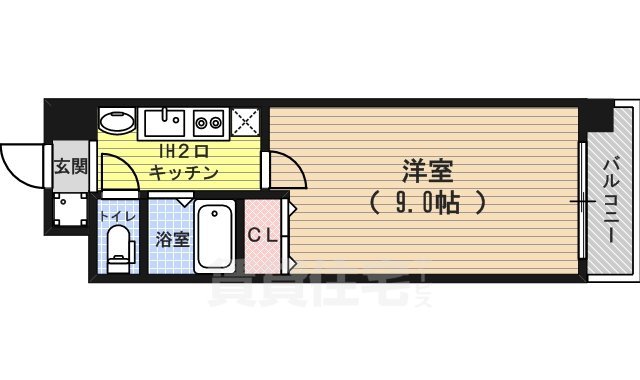 【パサージュ二条城東の間取り】