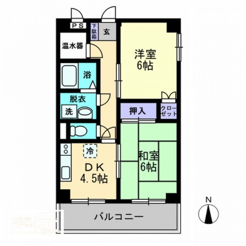 津山マンションの間取り