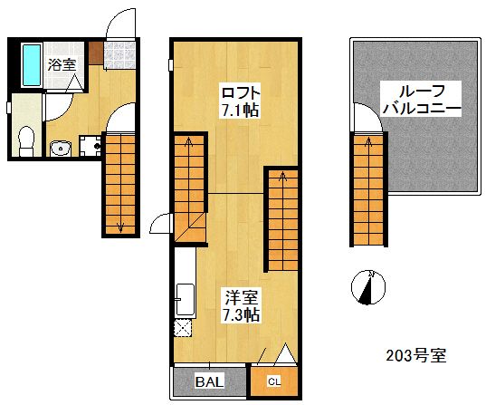 【福岡市西区今宿のアパートの間取り】