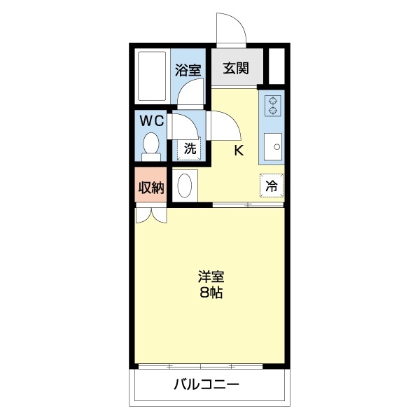 フィフティストームマンション下小塙の間取り