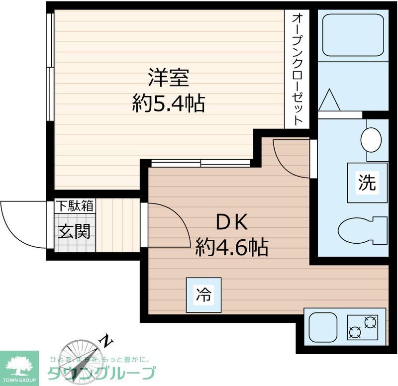 船橋市芝山のアパートの間取り