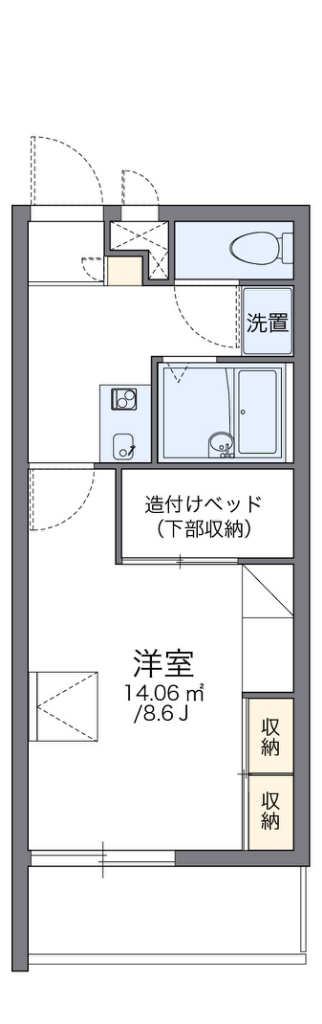 レオパレスパレスマンション　IIの間取り