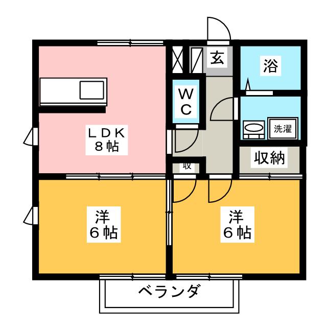 サウスハイツの間取り